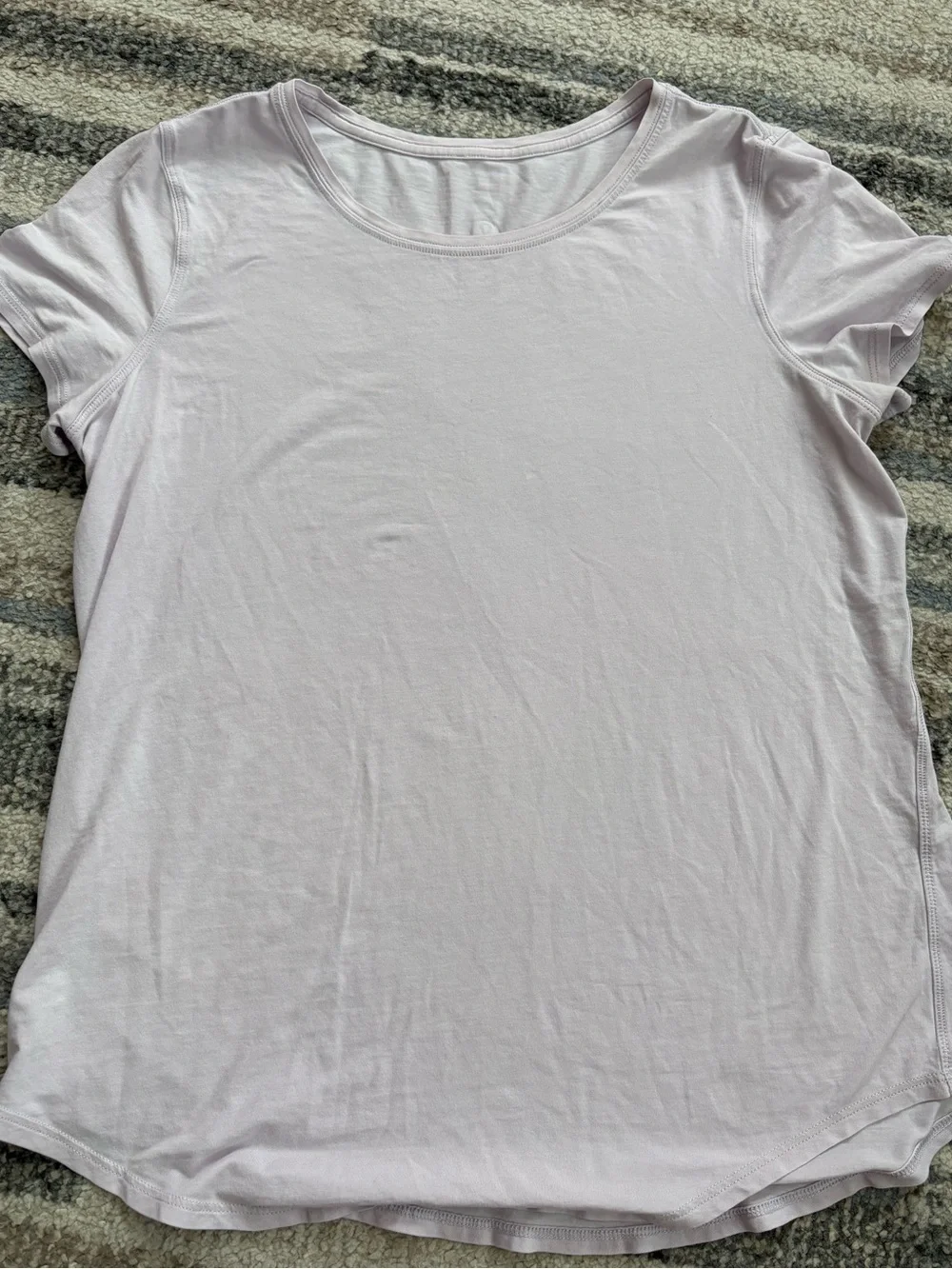 Lululemon Light purple Scoop Neck Short Sleeve Women's Top